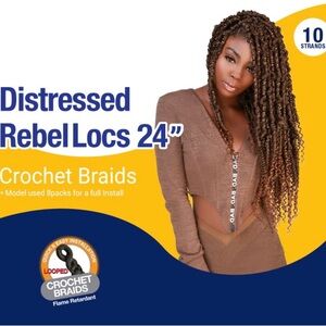 Distressed RebelLocs 24” Crochet Braids